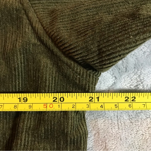 Wesc Nick jacket men's M women's L olive night green corduroy zip - Picture 9 of 10